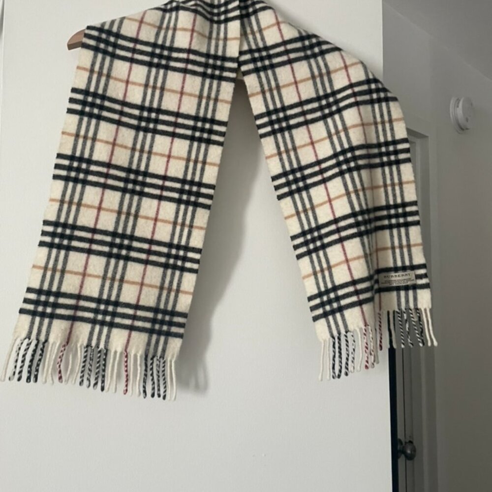 Burberry Wool Plaid Scarf